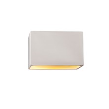 Justice Design Group CER-5640W-BIS - Small ADA Rectangle (Outdoor) Wall Sconce - Closed Top