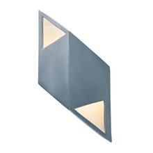Justice Design Group CER-5835-MDMT - Small ADA Rhomboid Left LED Wall Sconce