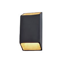 Justice Design Group CER-5875W-CBGD - Large Outdoor ADA Tapered Rectangle LED Wall Sconce (Open Top & Bottom)
