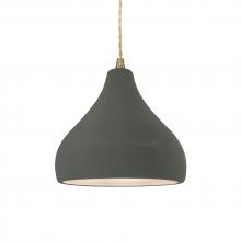 Justice Design Group CER-6560-PWGN-ABRS-BEIG-TWST - Small Droplet 1-Light Pendant