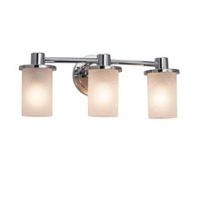 Justice Design Group FSN-8513-10-FRCR-CROM - Rondo 3-Light Bath Bar