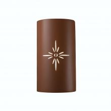 Justice Design Group CER-9015-CLAY - Sun Dagger Large Cylinder - Open Top & Bottom