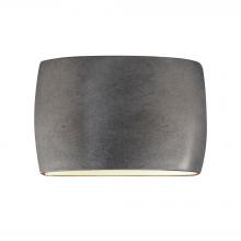 Justice Design Group CER-8898W-ANTS-LED2-2000 - Wide ADA Large Oval LED Wall Sconce (Outdoor) - Closed Top