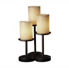 Justice Design Group CNDL-8797-10-AMBR-DBRZ-LED3-2100 - Dakota 3-Light LED Table Lamp