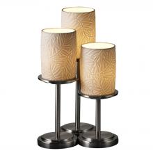 Justice Design Group POR-8797-10-BMBO-NCKL-LED3-2100 - Dakota 3-Light LED Table Lamp