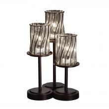 Justice Design Group WGL-8797-10-SWCB-DBRZ-LED3-2100 - Dakota 3-Light LED Table Lamp
