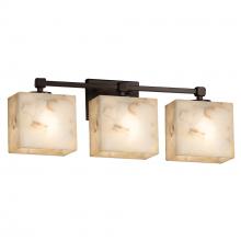 Justice Design Group ALR-8423-55-DBRZ - Tetra 3-Light Bath Bar