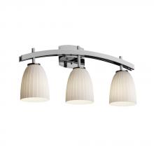 Justice Design Group FSN-8593-10-MROR-CROM - Archway 3-Light Bath Bar