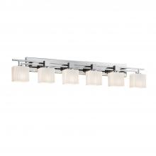 Justice Design Group FSN-8706-55-RBON-CROM - Aero 6-Light Bath Bar