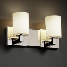 Justice Design Group FSN-8922-20-OPAL-CROM - Modular 2-Light Bath Bar