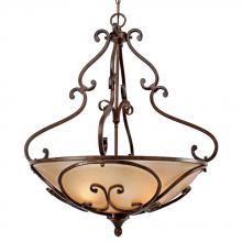 Golden 4002-BP3 RSB - Loretto Pendant Bowl in the Russet Bronze fin