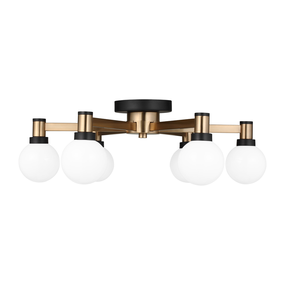 Judd Six Light Semi-Flush Mount