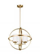 Generation Lighting 3124603-848 - Alturas contemporary 3-light indoor dimmable ceiling chandelier pendant light in satin brass gold fi