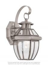 Generation Lighting 8037-965 - Lancaster traditional 1-light outdoor exterior small wall lantern sconce in antique brushed nickel s