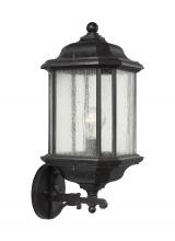 Generation Lighting 84032-746 - Kent traditional 1-light outdoor exterior wall lantern sconce in oxford bronze finish with clear see