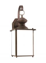 Generation Lighting 84158D-71 - Jamestowne transitional 1-light large outdoor exterior Dark Sky compliant wall lantern sconce in ant