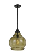 CAL Lighting FX-3671-1 - 60W Rovigo RippLED Glass Pendant (Edison Bulb Not included)