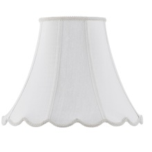 CAL Lighting SH-8105/14-WH - Vertical Piped Scallop Bell