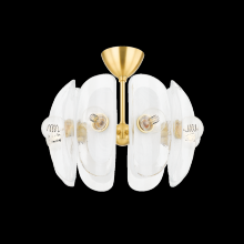 Hudson Valley 9122-AGB - 8 LIGHT SEMI FLUSH