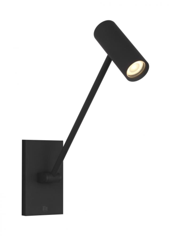 The Ponte Small 5-inch Damp Rated 1-Light Integrated Dimmable LED Task Wall Sconce