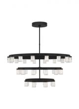 Visual Comfort & Co. Modern Collection KWCH19627B - The Esfera Three Tier X-Large 36-Light Damp Rated Integrated Dimmable LED Ceiling Chandelier