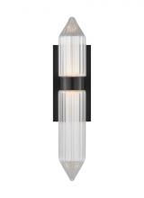 Visual Comfort & Co. Modern Collection 700WSLGSN18PZ-LED927 - Modern Langston dimmable LED Large Wall Sconce Light in a Plated Dark Bronze finish
