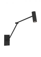 Visual Comfort & Co. Modern Collection SLTS14630B - The Ponte Medium 15-inch Damp Rated 1-Light Integrated Dimmable LED Task Wall Sconce