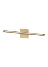 Visual Comfort & Co. Modern Collection MDBA18427NB - The Serre 24-inch Damp Rated 1-Light Integrated Dimmable LED Bath Vanity in Natural Brass