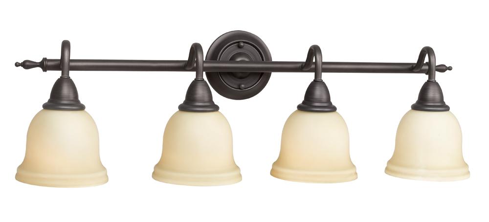 4-Light Oil-Rubbed Bronze Bath Bar Light