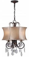 World Imports WI885389 - Annelise 3-Light Bronze Convertible Chandelier