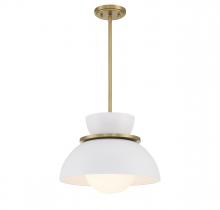 Savoy House Meridian M7026NB - 1-Light Pendant in Natural Brass