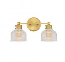 Savoy House Meridian M80034NB - 2-Light Bathroom Vanity Light in Natural Brass