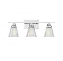 Savoy House Meridian M80041CH - 3-Light Bathroom Vanity Light in Chrome