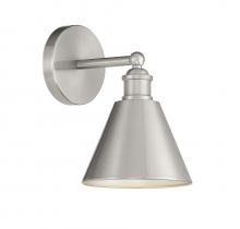 Savoy House Meridian M90087BN - 1-Light Wall Sconce in Brushed Nickel