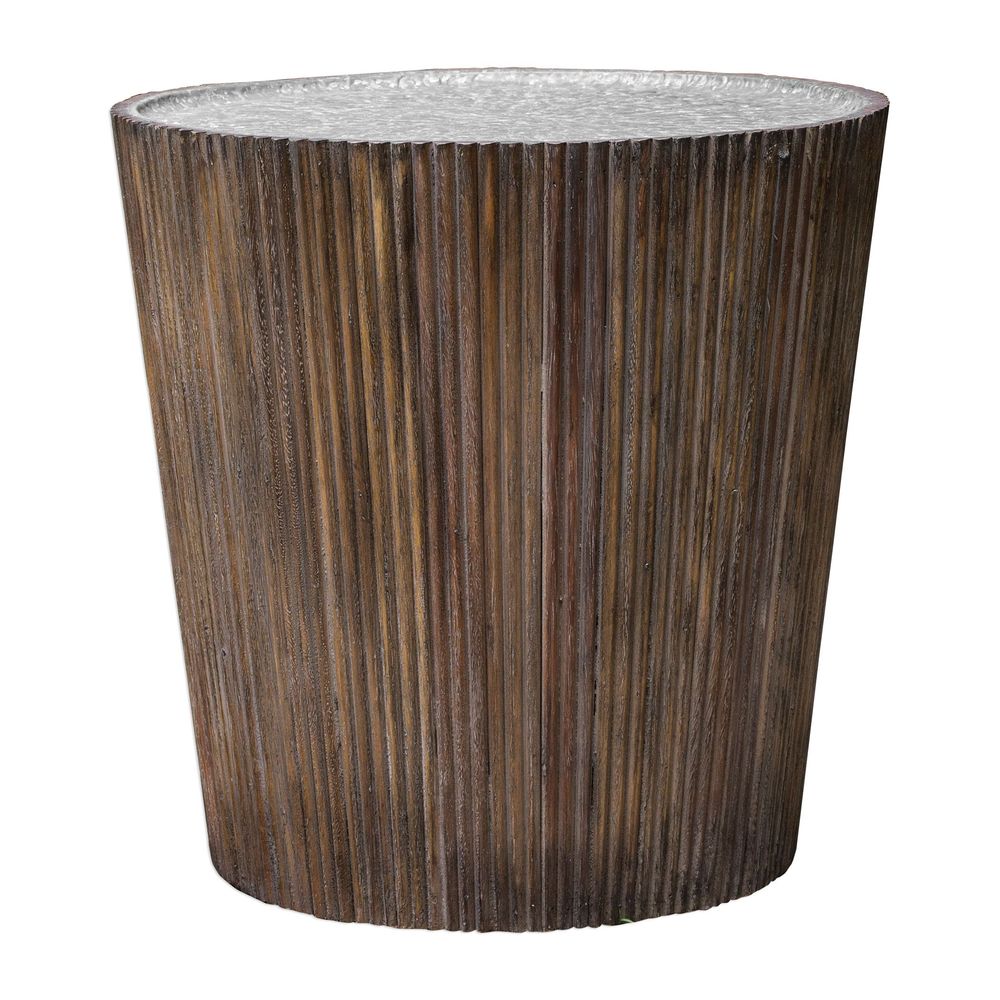 Uttermost Amra Reeded Round Side Table