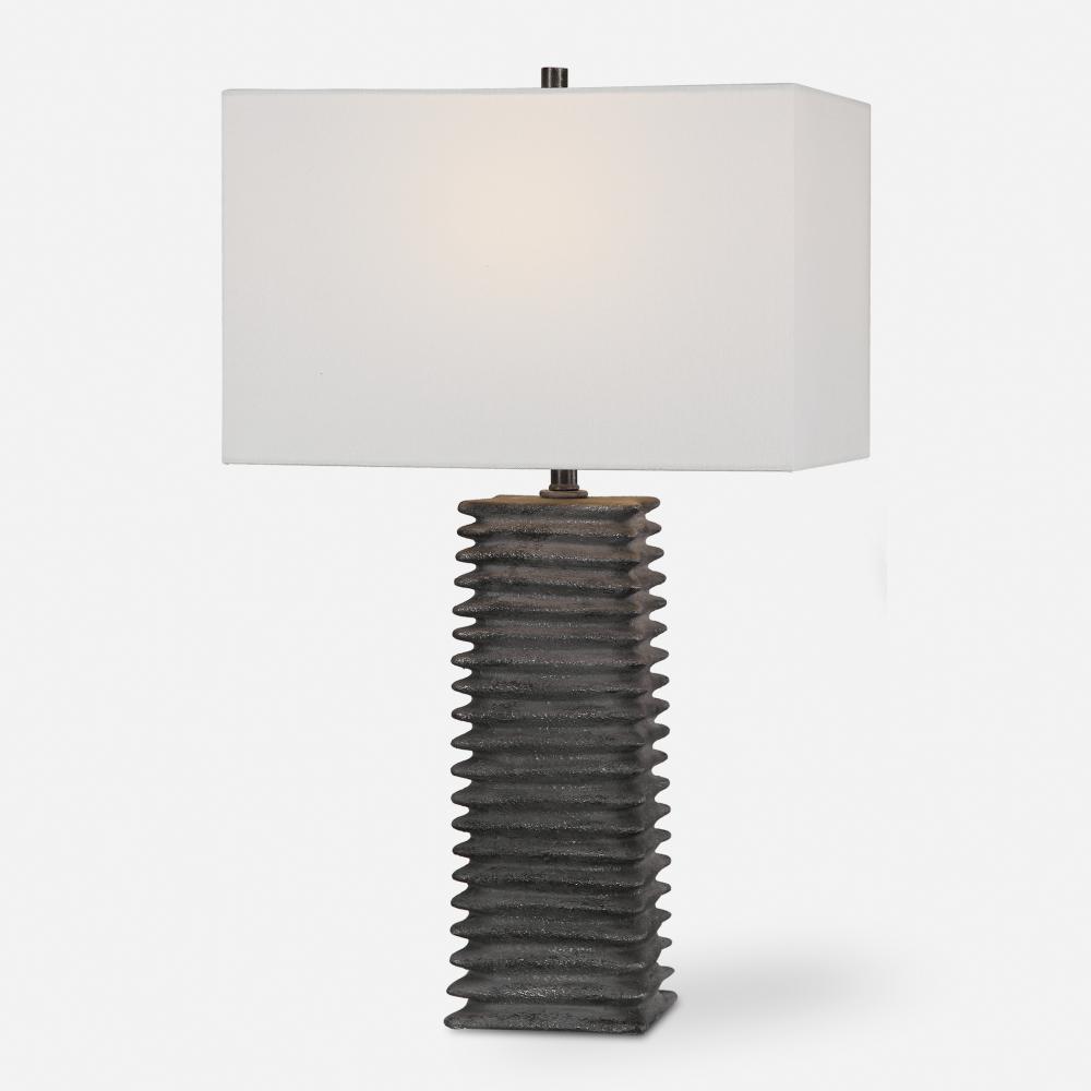 Sanderson Metallic Charcoal Table Lamp