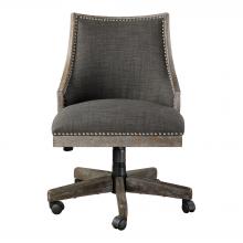 Uttermost 23431 - Uttermost Aidrian Charcoal Desk Chair