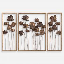 Uttermost 12785 - Uttermost Metal Tulips Wall Art Set/3