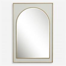 Uttermost 09916 - Uttermost Crisanta Gloss White Arch Mirror