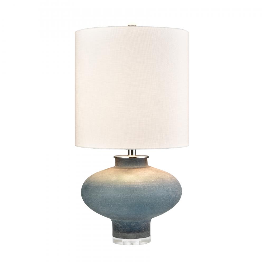 Skye 28'' High 1-Light Table Lamp - Frosted Blue - Includes LED Bulb