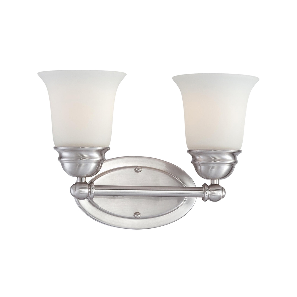 Thomas - Bella 13'' Wide 2-Light Vanity Light - Brushed Nickel