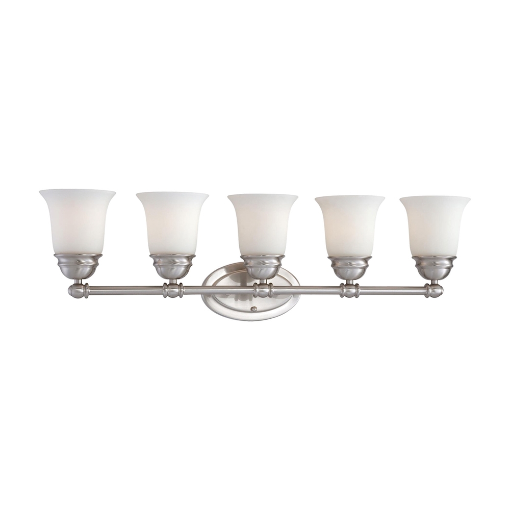 Thomas - Bella 31'' Wide 5-Light Vanity Light - Brushed Nickel