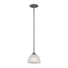 ELK Home 2101PS/20 - Thomas - Bristol Lane 1-Light Mini Pendant in Brushed Nickel with White Glass