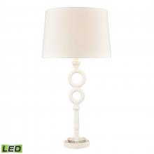 ELK Home D4697-LED - Hammered Home 33'' High 1-Light Table Lamp - Matte White - Includes LED Bulb